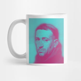 William of Ockham Pink Vintage Portrait | William of Ockham Artwork 14 Mug